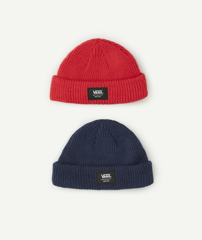 All collection Sub radius in - PACK OF 2 LITTLE GROM BEANIES, RED AND BLUE