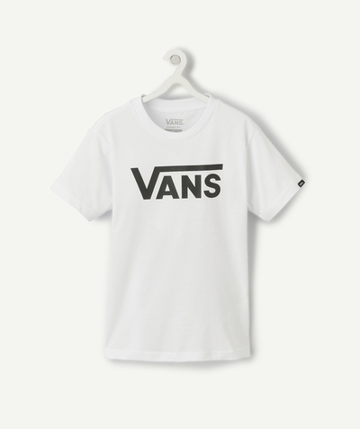 Tee-shirt radius - WHITE CLASSIC COTTON T-SHIRT WITH BLACK LOGO