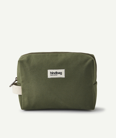 New collection Sub radius in - LEON WASHBAG IN OLIVE GREEN ORGANIC COTTON