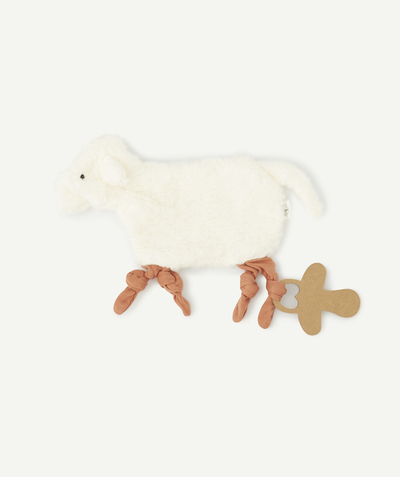 Early years Tao Categories - ORGANIC COTTON SHEEP CUDDLY TOY FOR BABIES