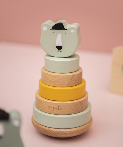 All accessories radius - BABY'S WOODEN BEAR STACKING TOWER