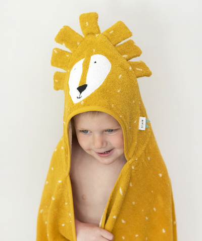 Christmas store radius - LION BABY BATH CAPE IN ORGANIC COTTON