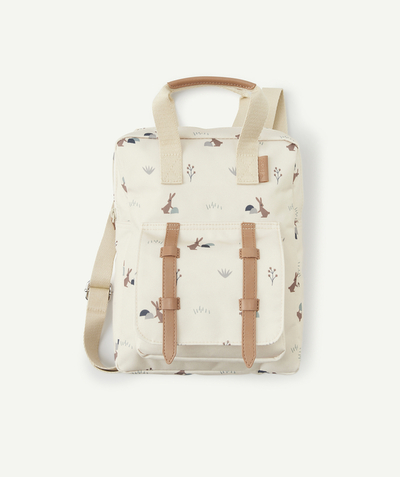 Baby-boy radius - CHILD'S BEIGE RABBIT BACKPACK IN RECYCLED PLASTIC