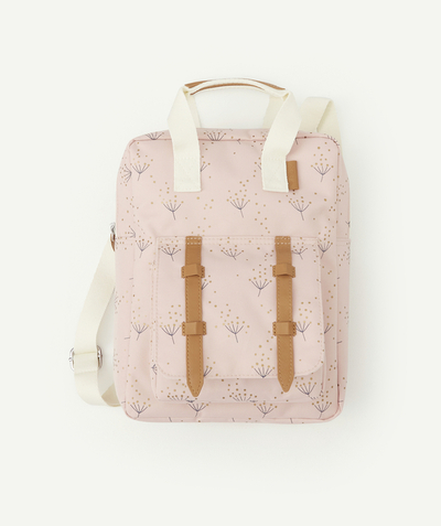 Bag Tao Categories - CHILD'S PINK DANDELION BACKPACK IN RECYCLED PLASTIC