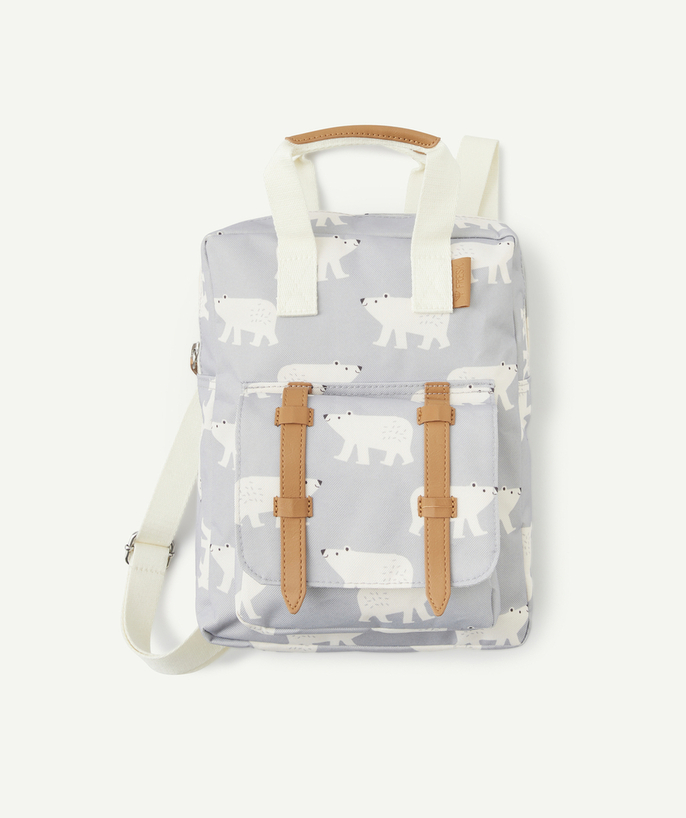 Back to school accessories radius - CHILD'S POLAR BEAR BACKPACK IN RECYCLED PLASTIC