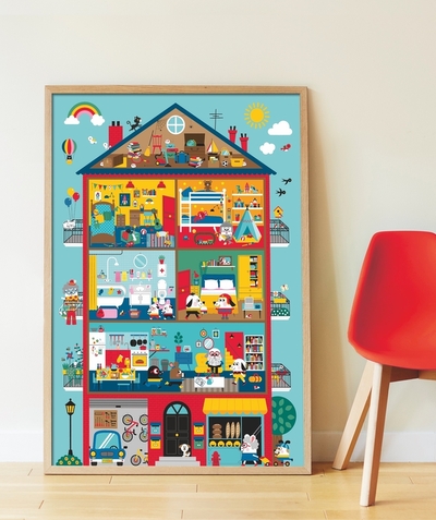 Boy radius - GRAOU's HOUSE POSTER WITH 139 STICKERS - 3 +