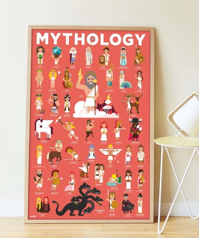 Christmas store radius - POSTER WITH 38 MYTHOLOGY STICKERS - 7-12 YEARS