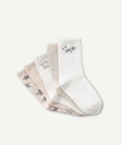 Low prices  radius - PACK OF FIVE PAIRS OF PINK AND WHITE SOCKS