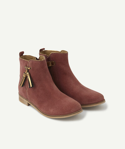 Shoes, booties radius - MAUVE SUEDE BOOTS