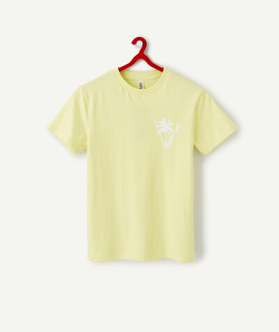 T-shirt Sub radius in - FLUORESCENT YELLOW T-SHIRT IN ORGANIC COTTON