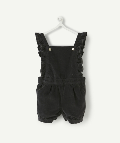 Outlet radius - GREY PLAYSUIT WITH FRILLS AND SILVERY TRIMS