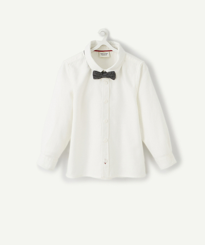 Shirt and polo radius - WHITE SHIRT IN COTTON PIQUE
