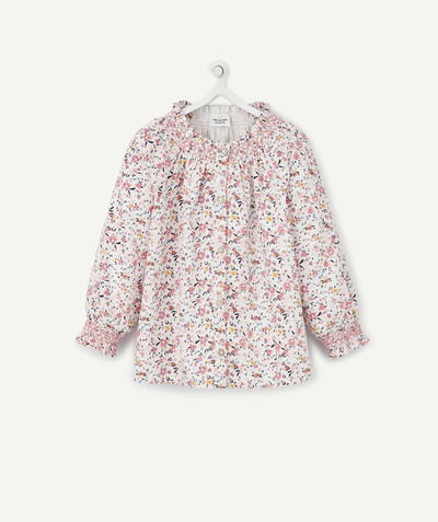 Outlet radius - PINK FLOWER-PATTERNED BLOUSE