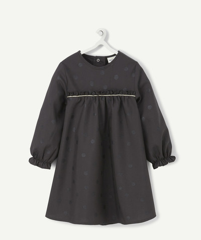 Dress - skirt radius - BLACK DRESS WITH SPARKLING SPOTS