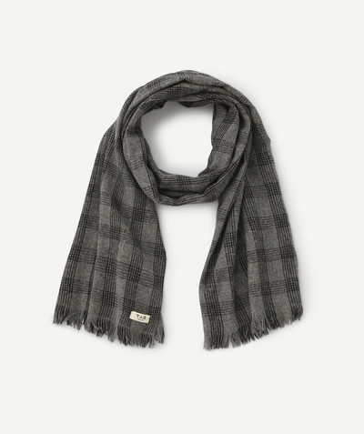 Boy radius - GREY FLANNEL SCARF MADE FROM RECYCLED FIBRES