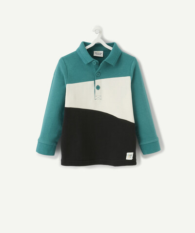 Shirt and polo radius - GREEN, CREAM AND BLACK POLO SHIRT IN ORGANIC COTTON