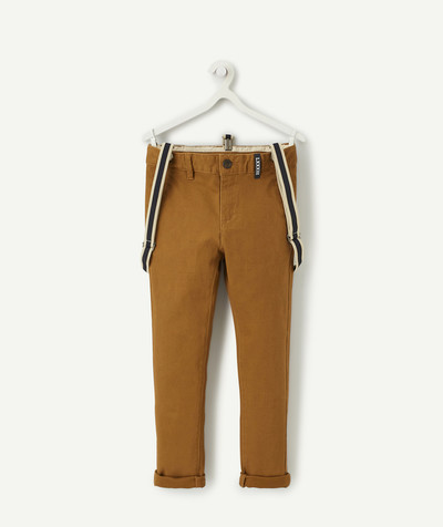 Trousers size + radius - + SIZE CAMEL CHINOS WITH BRACES
