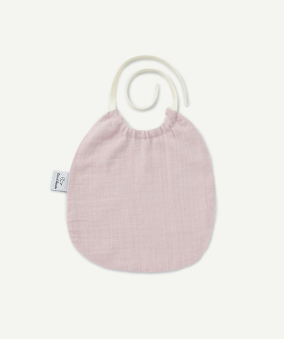 All accessories radius - BIB IN PINK COTTON CHEESECLOTH