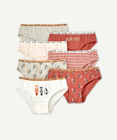 Girl radius - PACK OF SEVEN PAIRS OF PRINTED ORGANIC COTTON KNICKERS