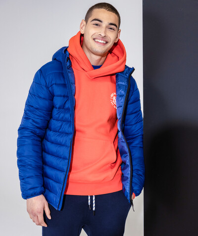 Abrigo - Chaquetón - Chaqueta Sección  - THIN, WATER-REPELLENT BLUE PADDED JACKET MADE WITH RECYCLED PADDING