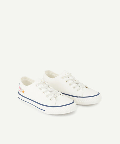 Low prices  radius - LOW WHITE TRAINERS WITH ADJUSTABLE AND ELASTICATED LACES