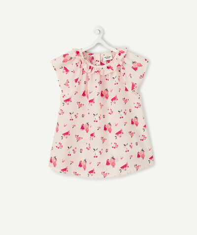 Our summer prints radius - PINK BLOUSE WITH A FRUIT PRINT