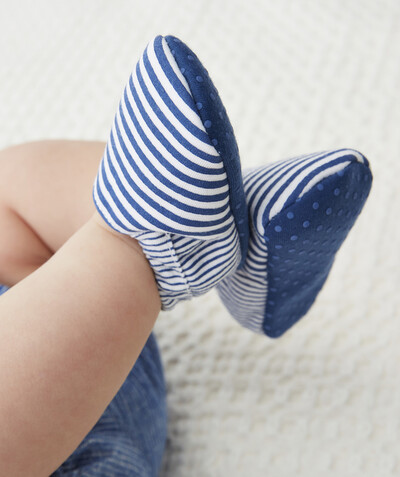 All accessories radius - BLUE AND WHITE STRIPED SLIPPERS