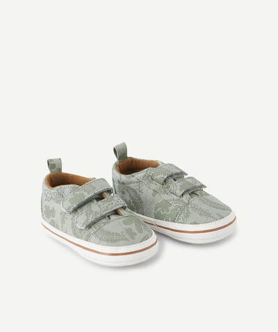 Shoes, booties radius - KHAKI TRAINER-STYLE SHOES WITH A PRINTED DESIGN