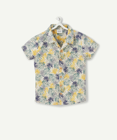 Our summer prints radius - SHORT SLEEVED SHIRT WITH A TROPICAL PRINT