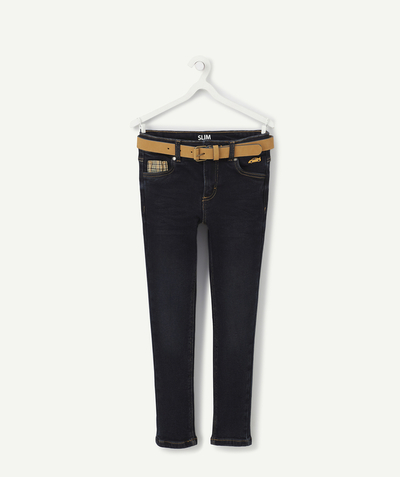 Trousers - Jogging pants radius - SLIM JEANS WITH BELT AND PATCHES