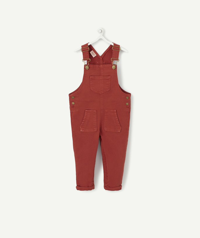 Dungarees radius - RED DUNGAREES IN A COTTON BLEND