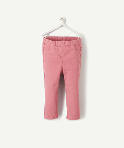 Trousers radius - PINK TREGGINGS WITH AN ELASTICATED WAIST