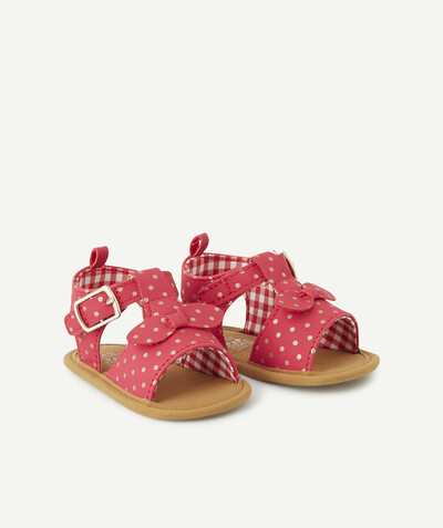Shoes, booties radius - SPOTTED RASPBERRY SANDAL BOOTIES