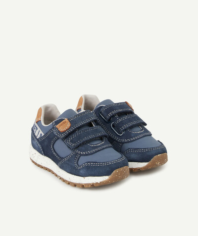 Baby-boy radius - BLUE LOW-TOP TRAINERS WITH SELF-GRIPPING STRAPS