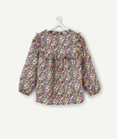 Baby-girl radius - FLOWER PATTERNED BLOUSE IN COTTON