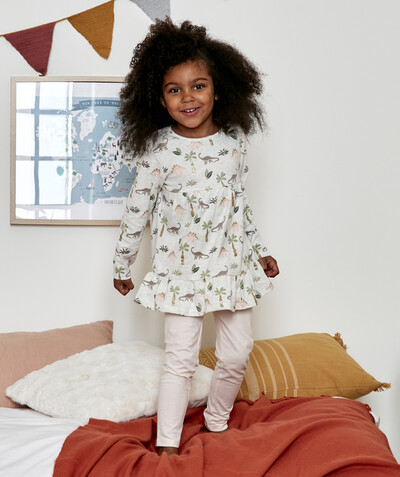 Sibling pajamas radius - DINOSAUR PRINT NIGHTSHIRT WITH LEGGINGS