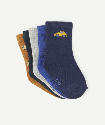 Accessories radius - FIVE PAIRS OF GREY AND BLUE SOCKS