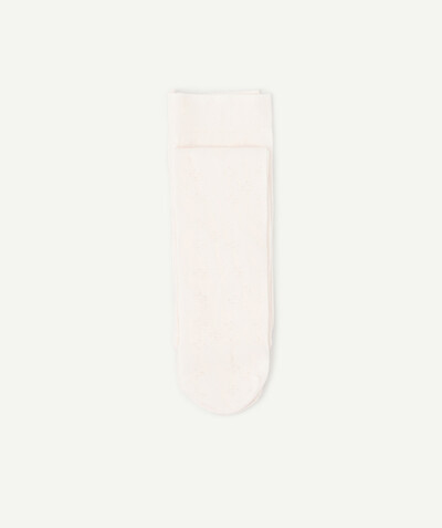 Accessories radius - PASTEL PINK VOILE TIGHTS WITH FLOWERS