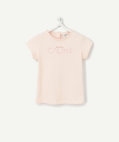 Baby-girl radius - PINK T-SHIRT IN ORGANIC COTTON WITH A SPARKLING DESIGN