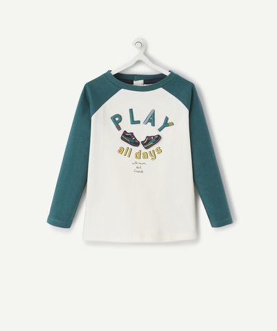 T-shirt Rayon - LE T-SHIRT COLOR BLOCK VERT EN COTON BIOLOGIQUE