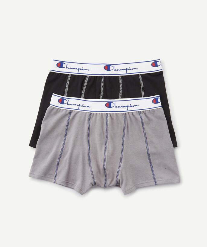 Christmas store Sub radius in - TWO PAIRS OF GREY AND BLACK BOXER SHORTS