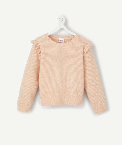 Pullover - Cardigan radius - PALE PINK SEQUINED KNITTED JUMPER