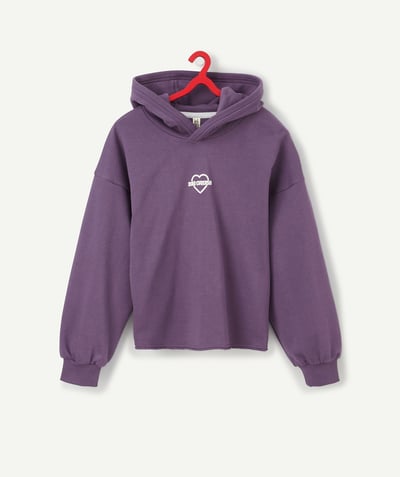 Collection hiver ado fille Sub radius in - OVERSIZED VIOLET HOODED SWEATSHIRT