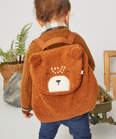 Back to school accessories radius - SUPPLE BEAR BACKPACK IN CAMEL SHERPA