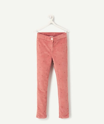 Low prices  radius - PINK FLOWER-PATTERNED VELVET TROUSERS