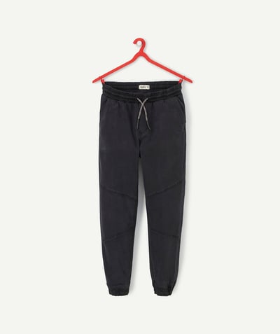 Nice and warm Tao Categories - NAVY CARGO TROUSERS WITH AN ORANGE CORD
