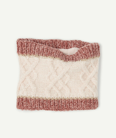 ECODESIGN radius - PINK SNOOD IN TWO MATERIALS