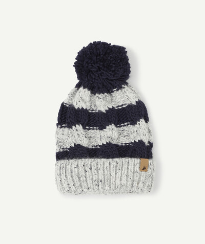 Accessories radius - NAVY BLUE AND GREY KNIT HAT