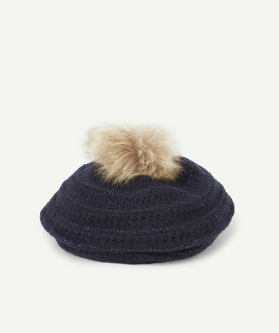 Accessories radius - SPARKLING NAVY BLUE KNITTED BERET