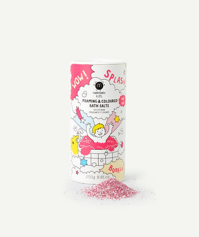 Our eco-responsible brands radius - NAILMATIC ® - FOAMING AND COLOURING BATH SALTS IN PINK